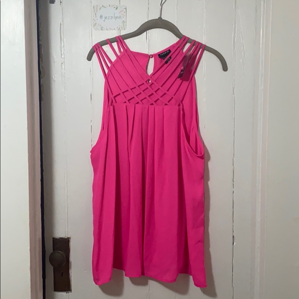 Torrid Hot Pink Top with Straps